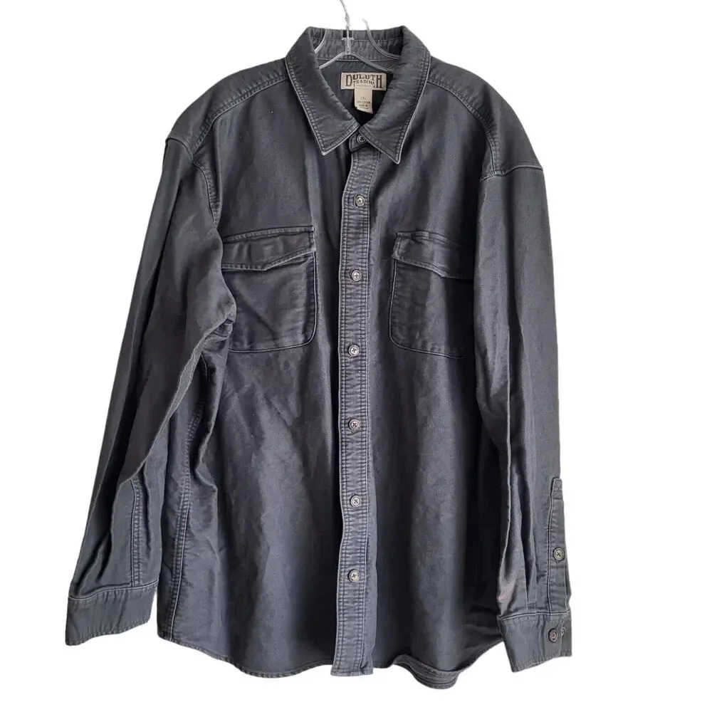 Duluth Trading Co Mens 2XL Insulated Canvas Work Mechanics Jacket Shirt …